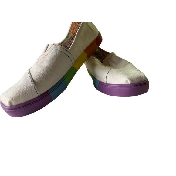 Toms PRIDE shoes slip on Damien Unity collection women's  7.5 Alpargata loafer - Picture 1 of 7